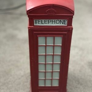Decorative vintage telephone booth